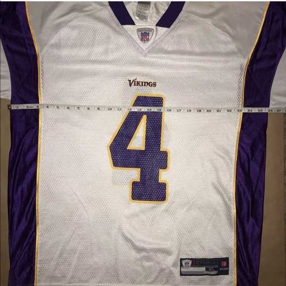Reebok Minnesota Vikings Brett Favre White Jersey - Picture 2 of 7